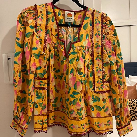 FARM Rio Tops - FARM Rio // Mini Cashew Blouse